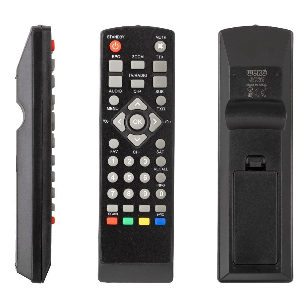 WEKO KR KORAX MINI BOX TKGS*HİREMCO MİNİ SD WISE*GOLDMASTER*DIGIMASTER HECTOR UYDU KUMANDASI*SNR1215A