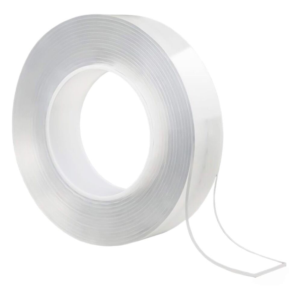 Ayt Sunup Nano Teknoloji Yapıştırıcı Çift Taraflı Şeffaf Bant Süer Yapıştırıcı 1 Mm 3 Cm Genişlik 2 Metre