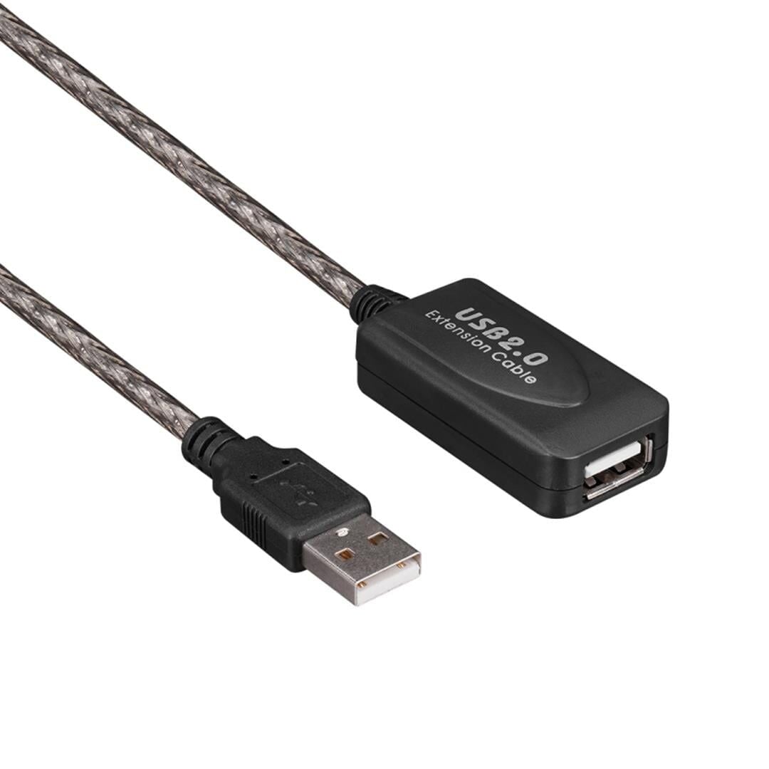 Powermaster PM-4952 30 Metre Şeffaf Korumalı USB 2.0 Uzatma Kablosu
