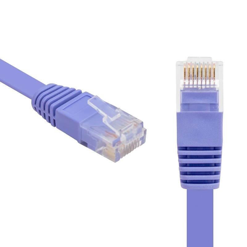 Ayt CAT6 5 Metre Yassı Kablo Ethernet İnternet Kablosu Jack Soketleri Takılı Hazır Kablo