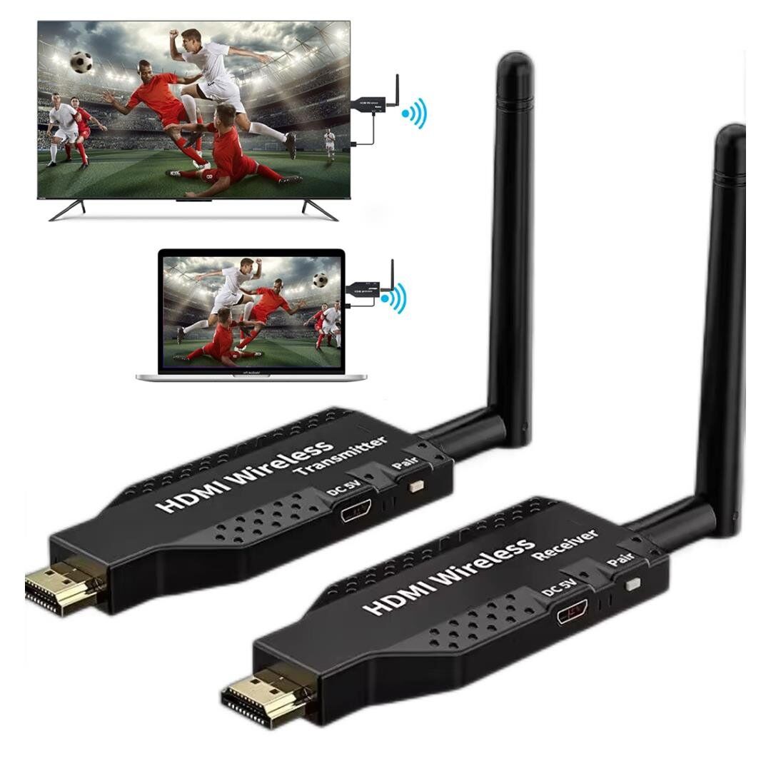 Powermaster PM-19864 5.8G Kablosuz HDMI Görüntü Aktarıcı 50 Metre Wireless Uzatıcı