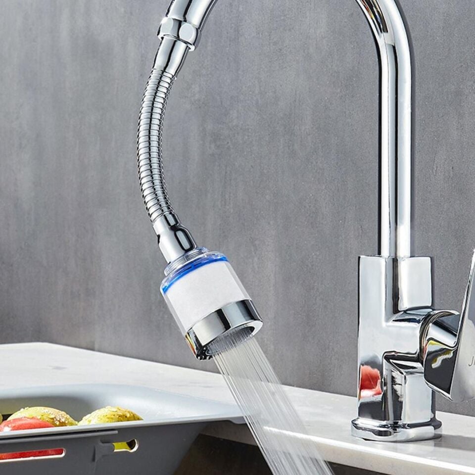 Ayt Sunup SN-27145 Oynar Başlıklı Kireç Önleyici 5 Filtreli Su Tasarruflu Musluk Başlığı Musluk Tayzik Aparatı