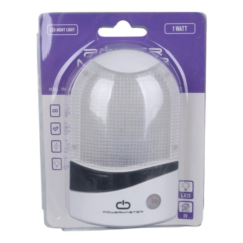 Powermaster PM-34096 1 Watt Ledli Fotoselli Sensörlü Gece Lambası