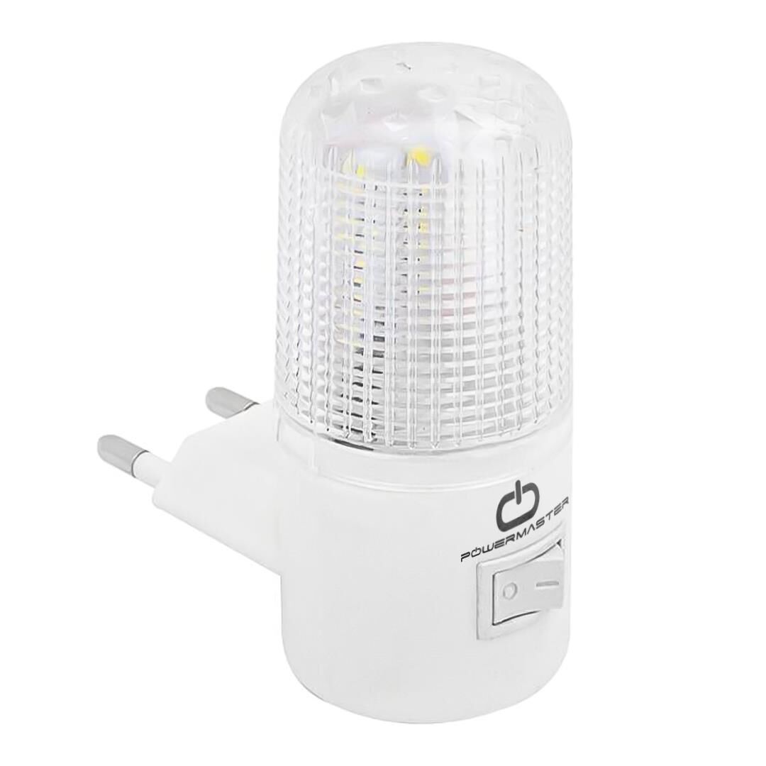 Powermaster PM-16175 Anahtarlı 0.5 Watt Led'li Beyaz Işık Gece Lambası