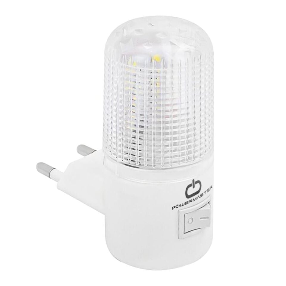 Powermaster PM-16175 Anahtarlı 0.5 Watt Led'li Beyaz Işık Gece Lambası