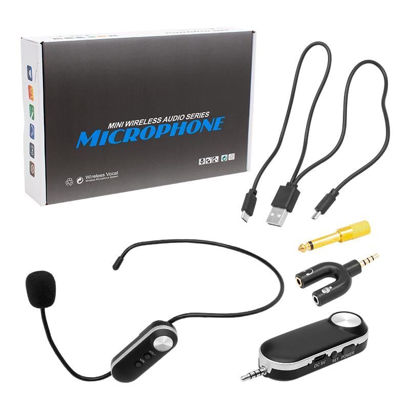 Magicvoice MV-1306H 1 Headset Kablosuz Uhf Telsiz Mikrofon