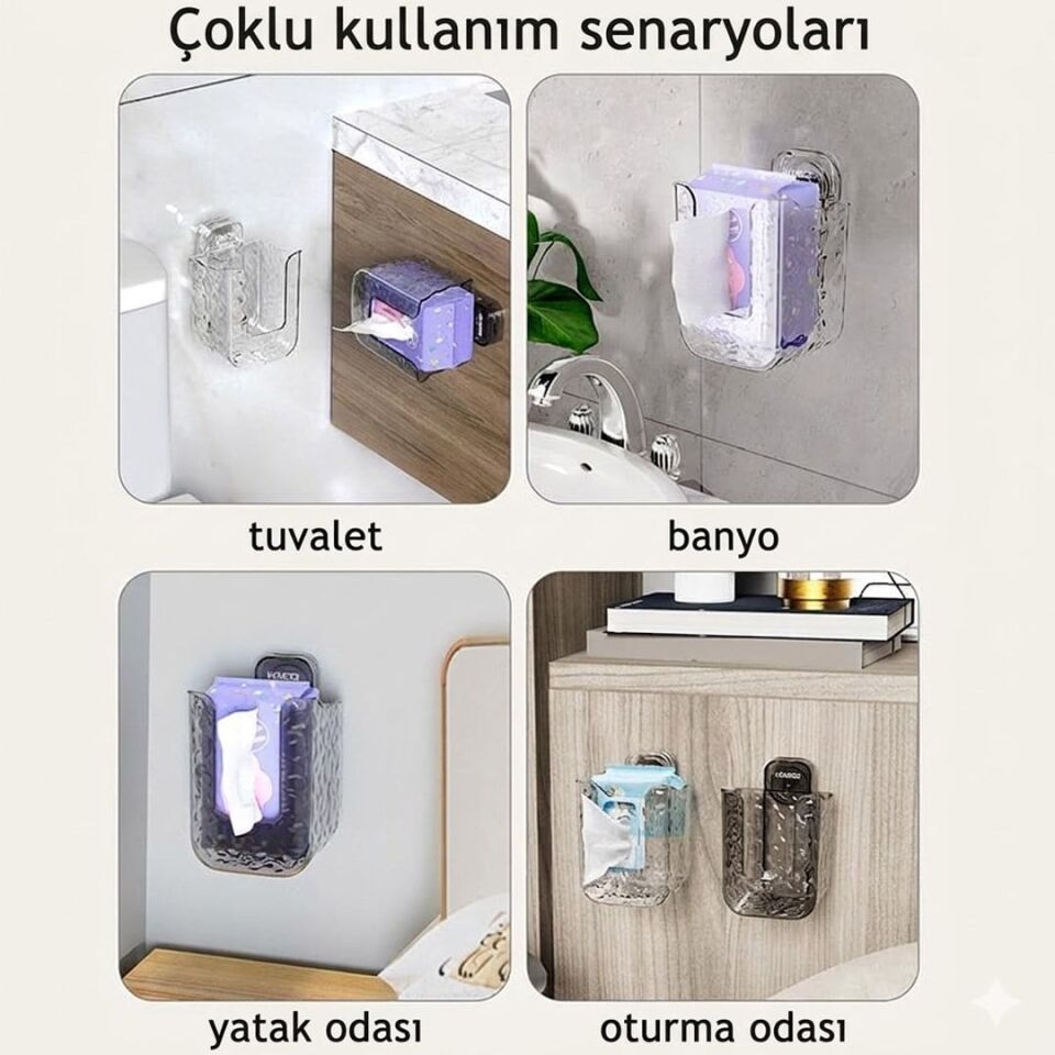 Sunup SN-26822 Banyo Tuvalet Islak Mendil Rafı