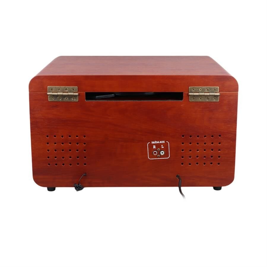 Magicvoice F29 Retro Vintage Çanta Pikap CD Radyo Bluetooth Aux USB Mp3 Çalar