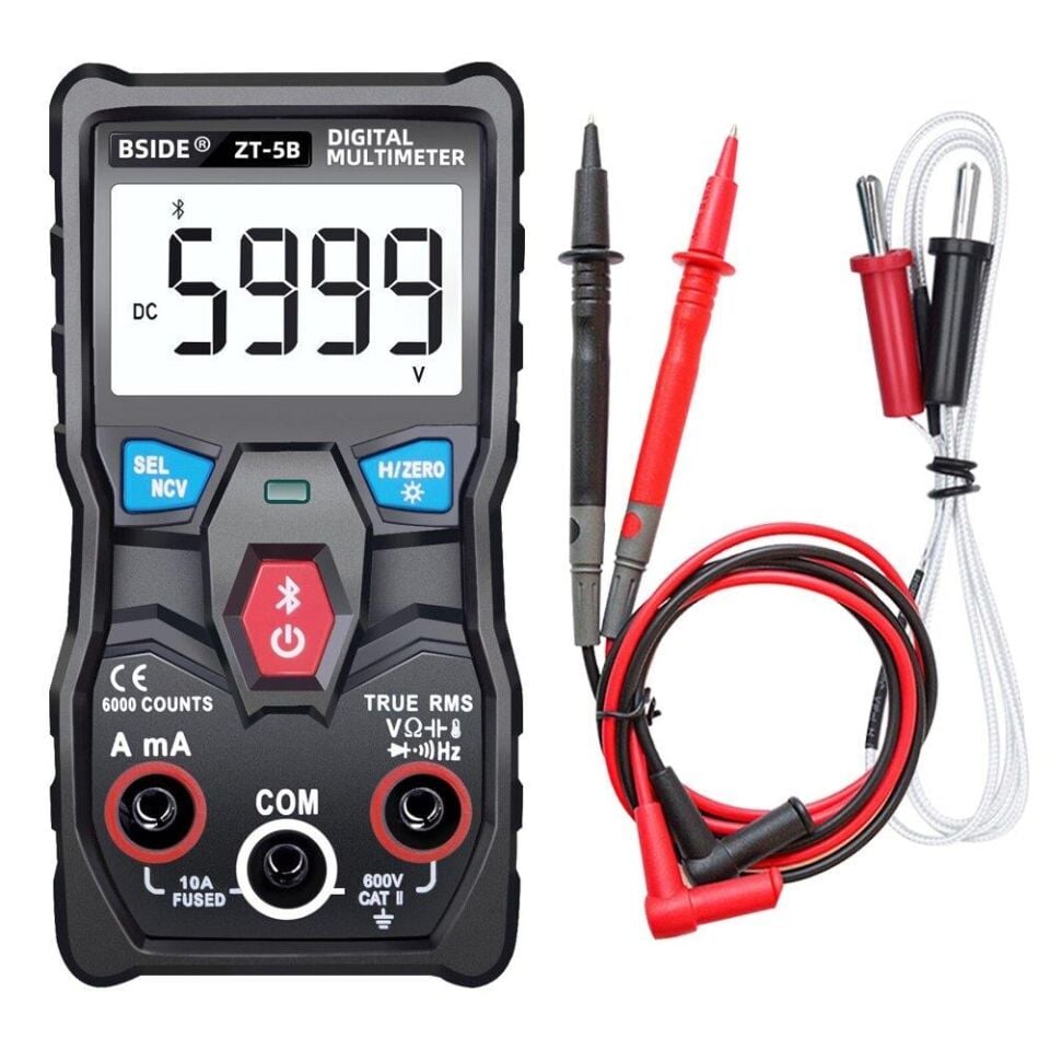 Zoyi ZT-5B Bluetooth Smart Dijital Ölçü Aleti Multimetre Ölçüm Cihazı Dc Ac