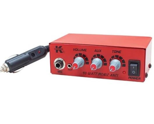 12 Volt 40 Watt Mini Metal Kasa Pazarcı Anfisi