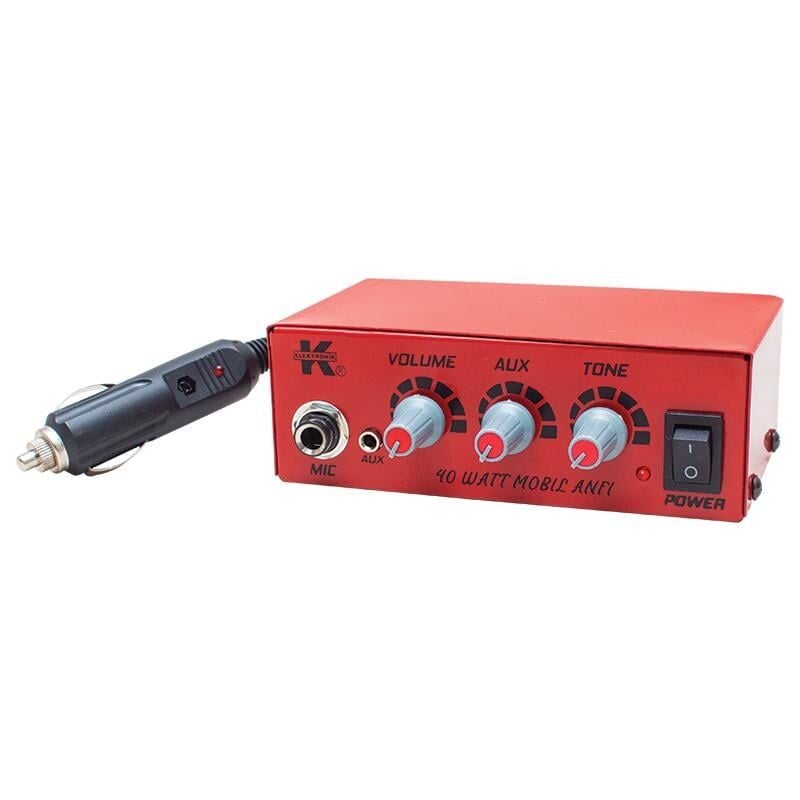 Ayt Magicvoice Mv-2022 12 Volt 50 Watt Mini Pazarcı Anfisi Mini Araç Oto Amfisi