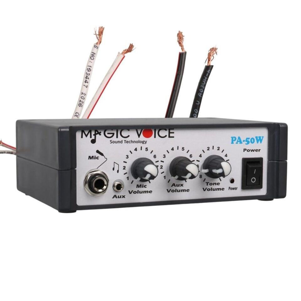 Ayt Magicvoice Mv-2022 12 Volt 50 Watt Mini Pazarcı Anfisi Mini Araç Oto Amfisi