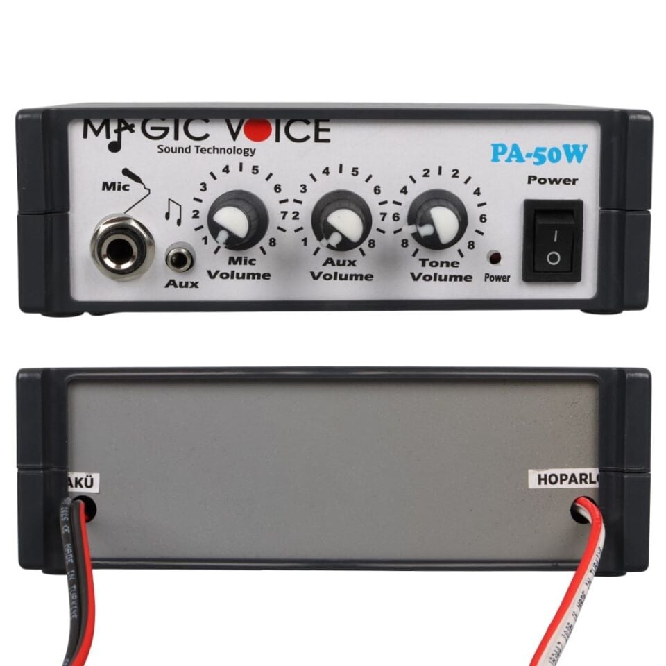 Ayt Magicvoice Mv-2022 12 Volt 50 Watt Mini Pazarcı Anfisi Mini Araç Oto Amfisi
