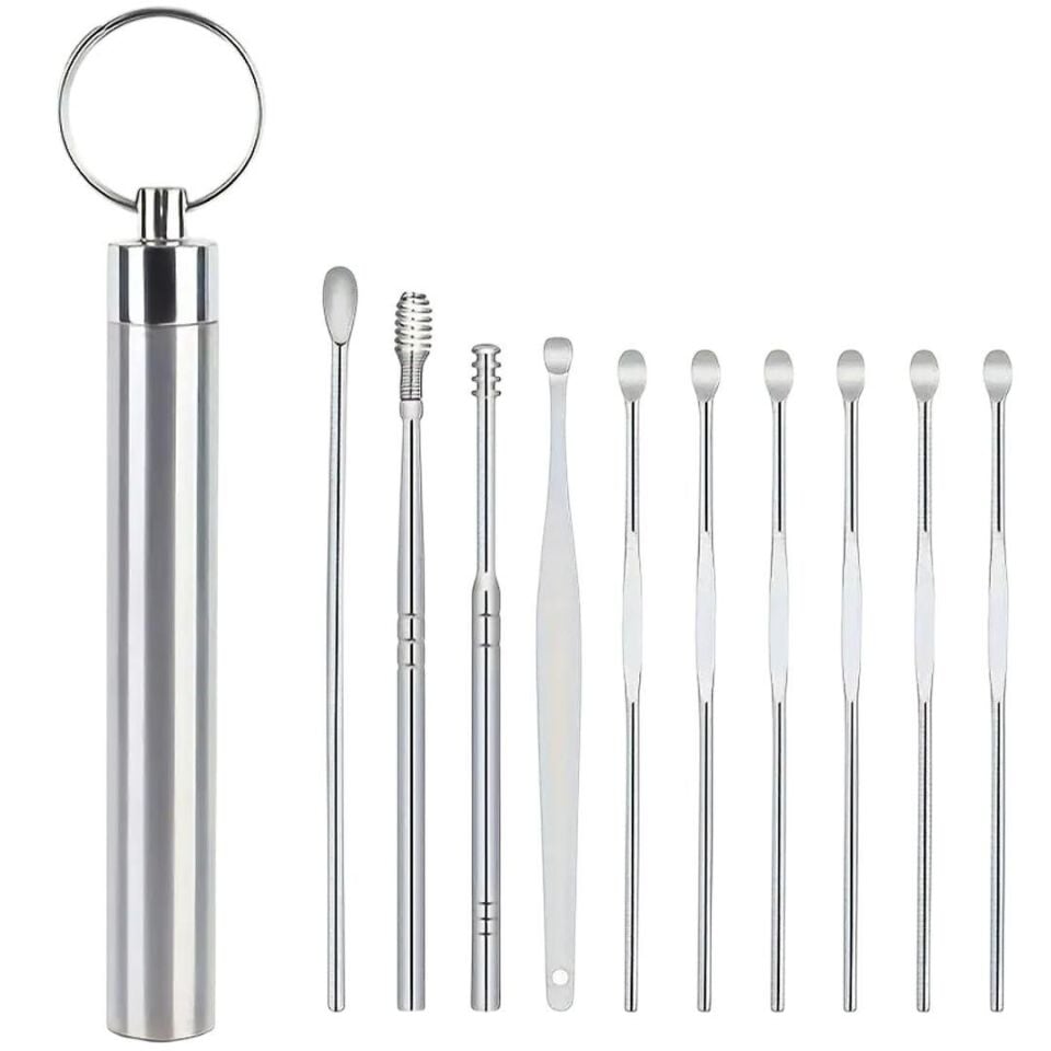 Ayt Sunup SN-27132 Paslanmaz Çelik 10’lu Kulak Temizleme Seti Kulak Temizleyici