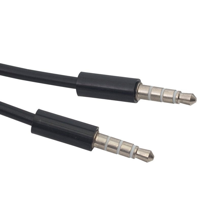 Ayt 3.5 Mm Erkek Erkek 1.5 Metre 4 Boğumlu Kablo Aux Stereo Kablo İki Uzu Erkek Aux Kablosu