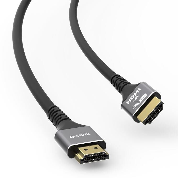 S-Lınk Slx-Hd4k05 19+1 Hdmı To Hdmı 5M Metal V2.0 4K (4096*2160) 60Hz Hdmı Kablo