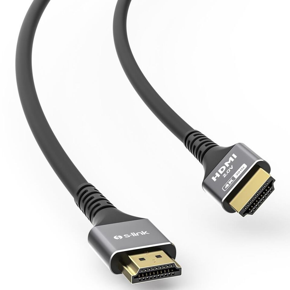 S-Lınk Slx-Hd4k05 19+1 Hdmı To Hdmı 5M Metal V2.0 4K (4096*2160) 60Hz Hdmı Kablo