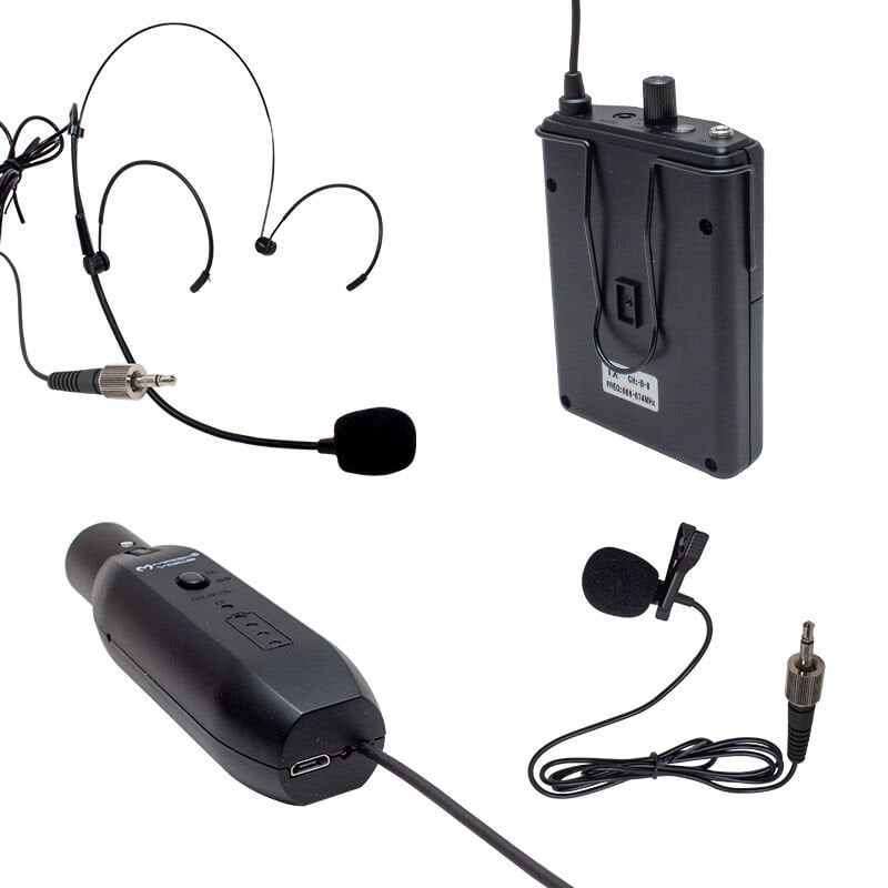 Magicvoice Uhf Kablosuz Yaka Kafa Mikrofon Xlr Kablosuz Kulak Kafa Mikrofonu Alıcı Vericili