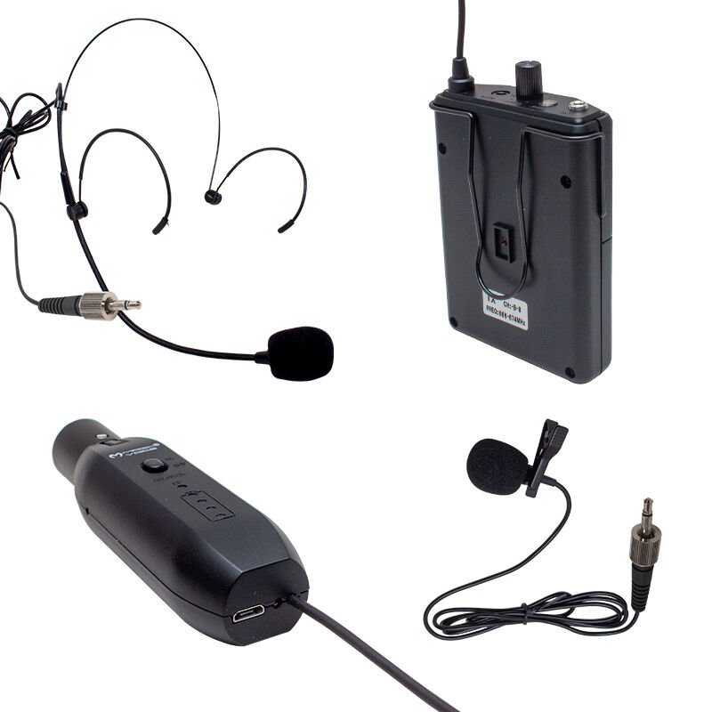 Magicvoice Uhf Kablosuz Yaka Kafa Mikrofon Xlr Kablosuz Kulak Kafa Mikrofonu Alıcı Vericili