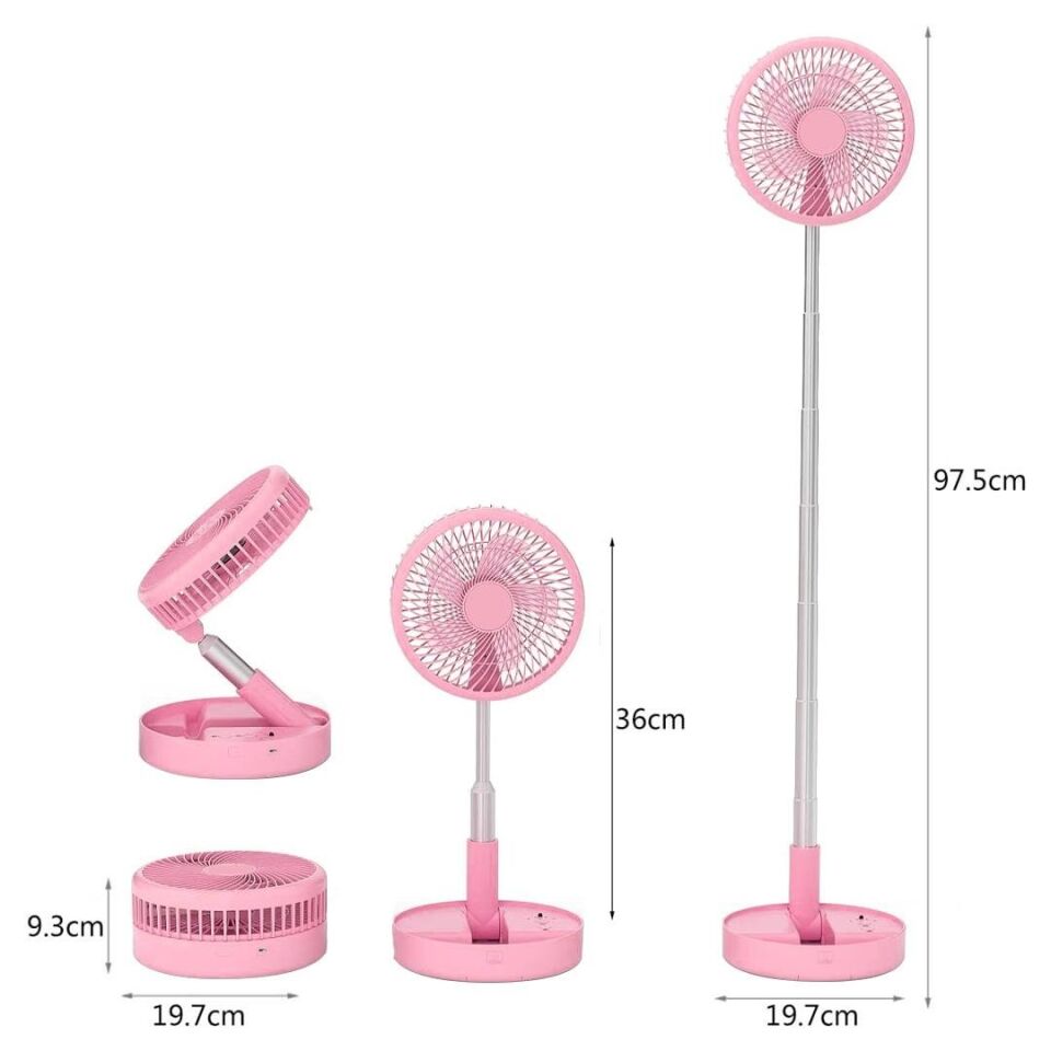 Powermaster PM-25110 Katlanabilir Yükseltilebilir Taşınabilir Fan Vantilatör (4 Farklı Mod)