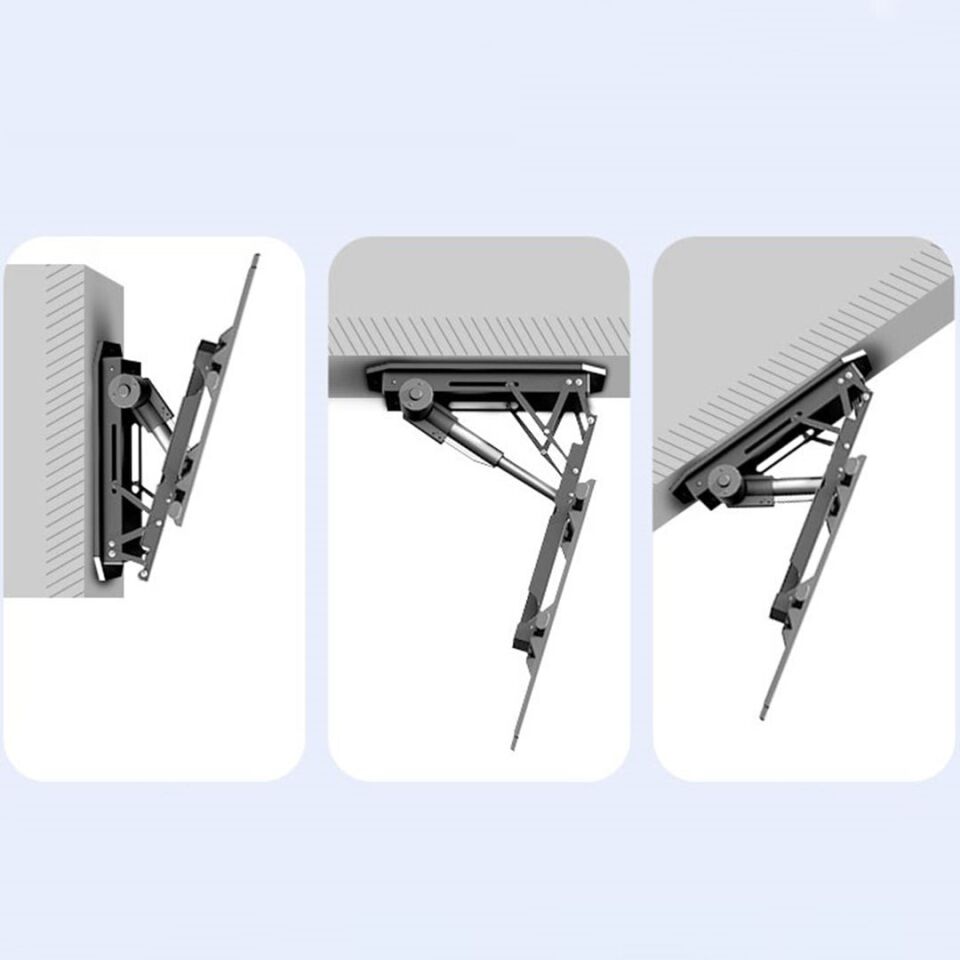 Powermaster PM-29675 Kumandalı Elektrikli Motorlu Akıllı Tavan TV Askı Aparatı (50-90 İnç)