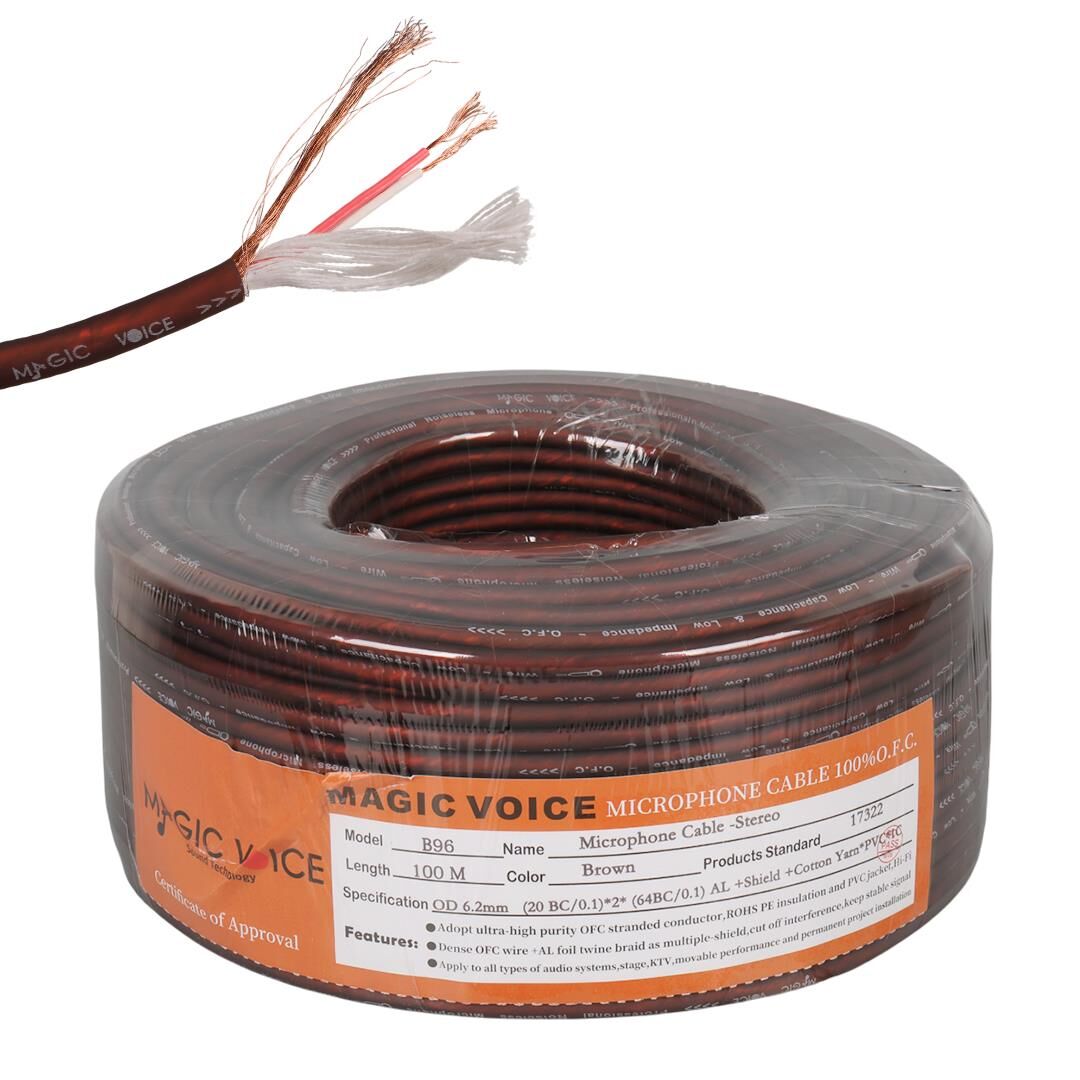 Magicvoice Stereo Mikrofon Kablosu 100 Metre