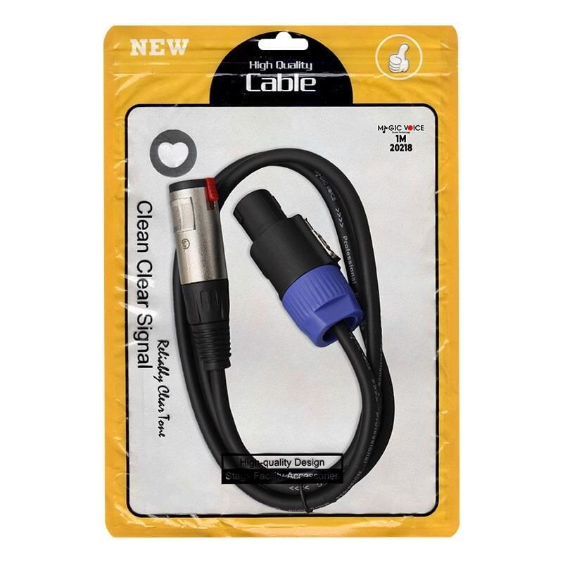 Powermaster LD384 Specon Erkek Canon Dişi Çevirici Dönüştürücü Ses Kablosu Soketli 1 Metre