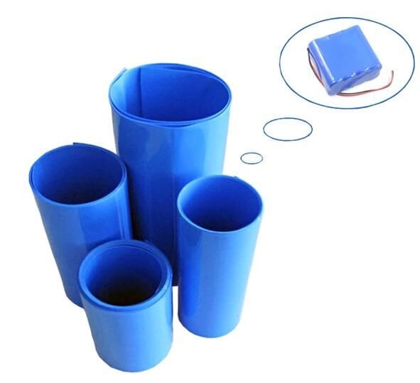 Powermaster 1 Metre PVC Isı Borusu Mavi Shrink 60 Mm 18650 Pil Yalıtım Isı Büzülme Kablo Kılıfı