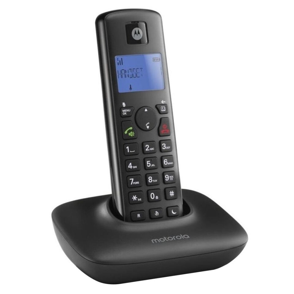 Motorola T401 Siyah Dect Telsiz Telefon Sabit Telefon Ev Ofis Telefonu