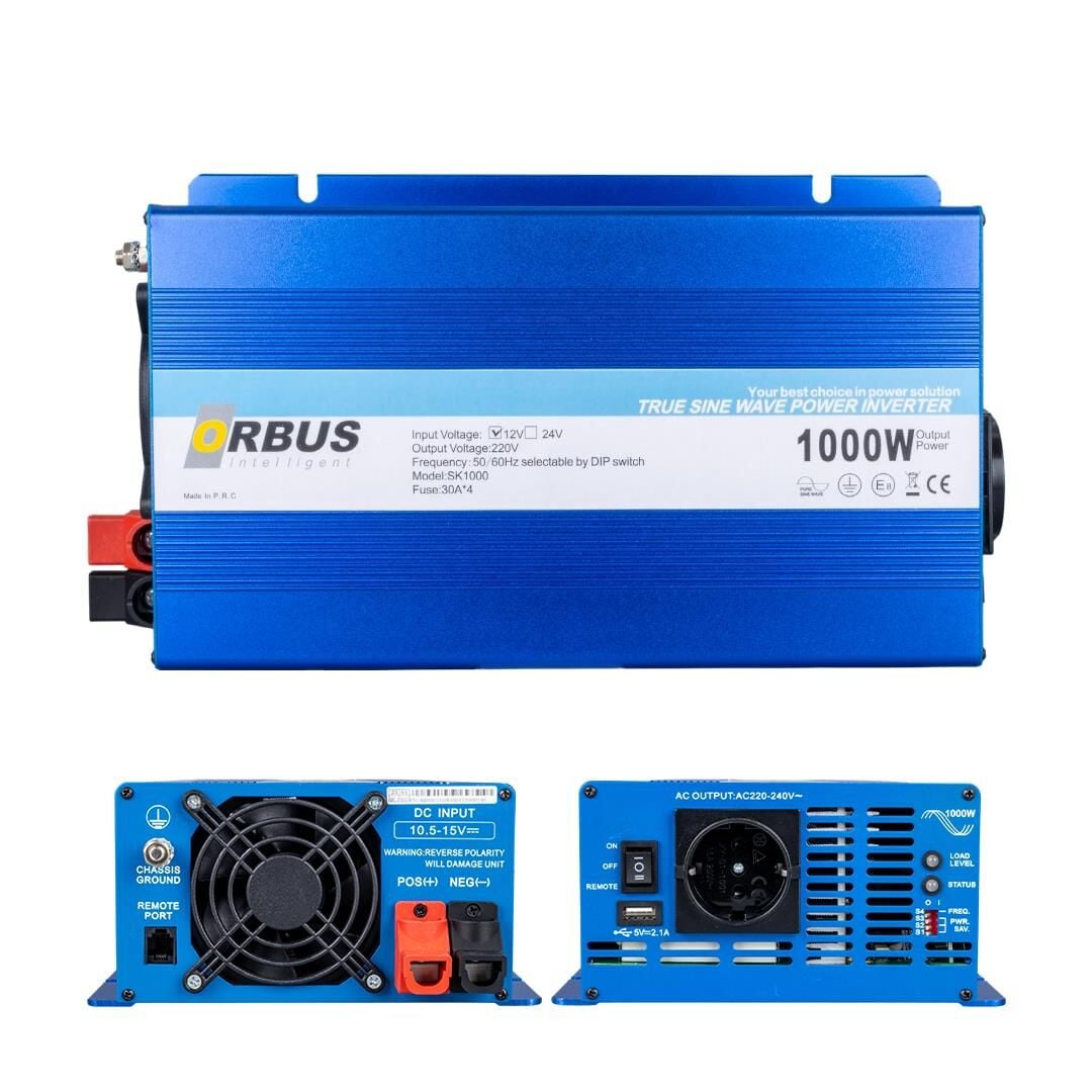 Ayt Orbus 12 Volt 1000 Watt Tam Sinus İnverter 12-220 Dönüştürücü Çevirici