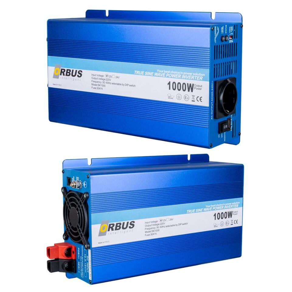 Ayt Orbus 12 Volt 1000 Watt Tam Sinus İnverter 12-220 Dönüştürücü Çevirici