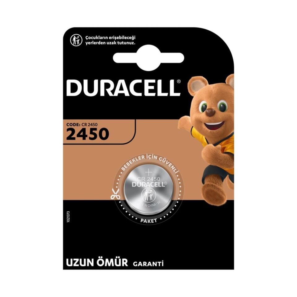 Duracell CR2450 3 Volt Lityum Pil
