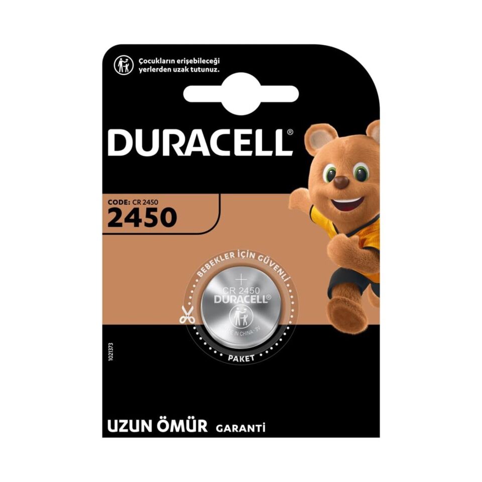 Duracell CR2450 3 Volt Lityum Pil Tek Fiyat