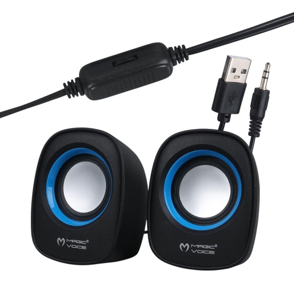 Ayt Magicvoice D-05A Usb Mini Hoparlör Pc Bilgisayar Yanı 1+1 Hoparlör Kolun