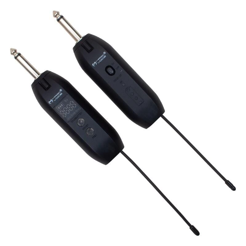Ayt Magicvoice Mv-19586 Uhf Gitar Tip Kablosuz Mikrofon 6.3mm Kablosuz Gitar Müzik Aleti Cihazı 40 Metre Çekim