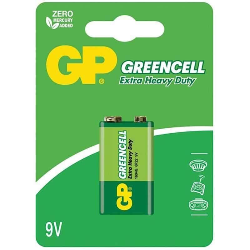 GP 1604GLF Greencell 9 Volt Pil