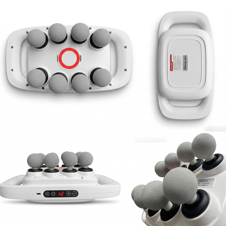 Powermaster PM-29678 Multi-Foksiyonel 8 Başlıklı Profesyonel Se lülit Giderici Ve Derin Doku Masaj Aleti