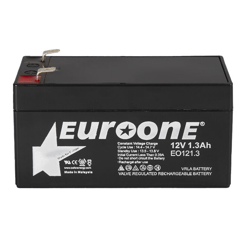 Ayt Euroone EO121.3 12 Volt 1.3 Amper Bakımsız Kuru AGM Akü 96 x 42 x 52 mm
