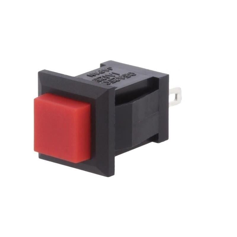 IC-180K 2 Pinli Plastik Yaylı Kırmızı Buton Düğme Anahtar PBS15B