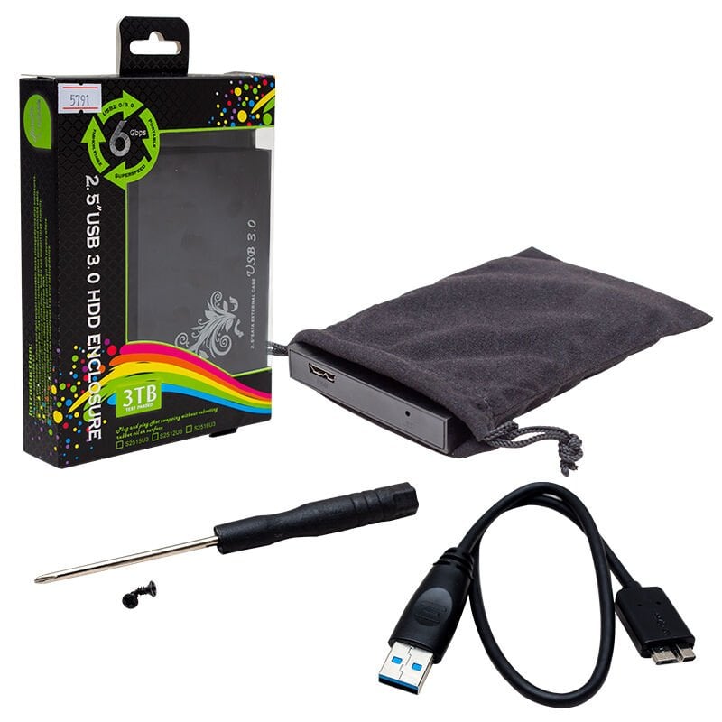 Ayt Powermaster PM-5791 Harici 2.5 İnç USB 3.0 Sata Harddisk Kutusu Usb Pc Bağlantısı