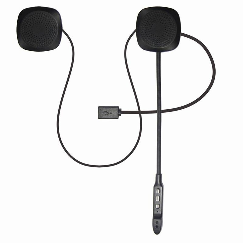 Powermaster Bluetooth lu Şarjlı Kask İçi Motosiklet Hoparlör ve Mikrofon Seti Telefonla Konuşma