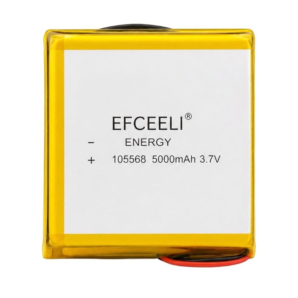 Efcell 10x55x68 mm 5000Mah 3.7V Lityum Polimer (Li-Po) Şarj Edilebilir Pil