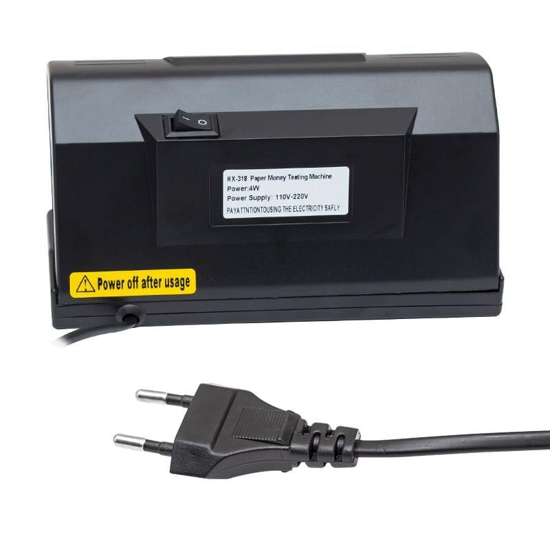 Powermaster Para Ve Çek Kontrol Makinesi Sahte Para Kontrol Cihazı Mor Işık TL Usd Euro