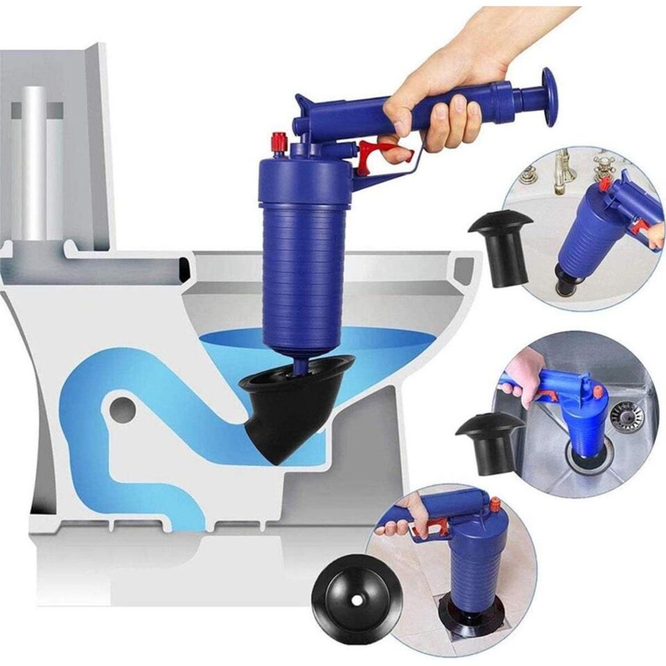 Sunup Yüksek Hava Basınçlı Gider Açma Aparatı Tuvalet Tıkanıklık Açıcı