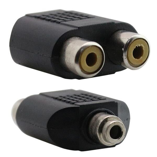 Ayt 3.5 Mm Stereo Dişi 2 Rca Dişi Çevirici Jack Kulaklık Mikrofon Girişini Rca Çıkışına Çevirici Dönüştürücü