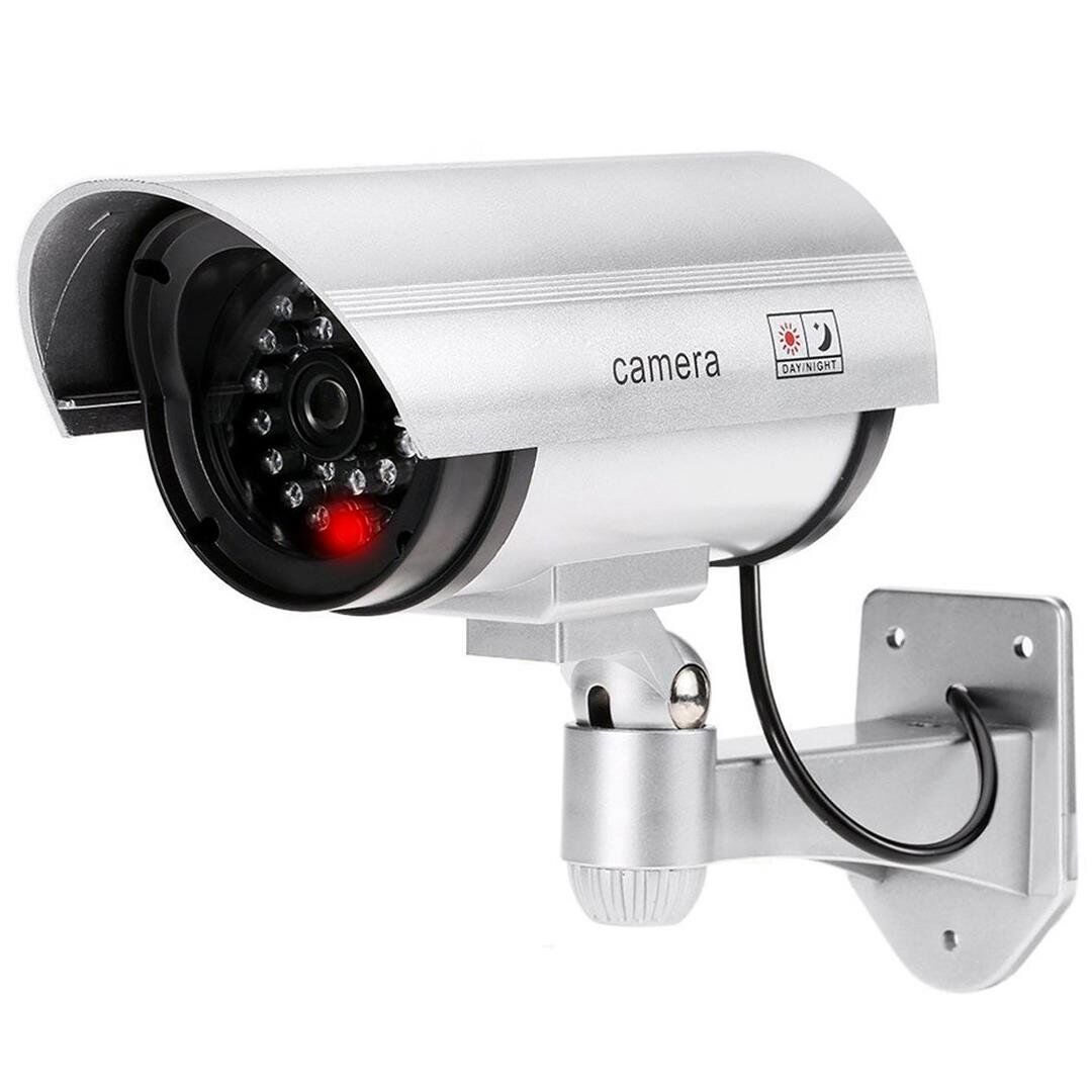 Powermaster Kırmızı Ledli Maket Kamera Caydırıcı Sah te Kamera Gerçek Görünümlü Pilli Işıklı Güvenlik Kamerası