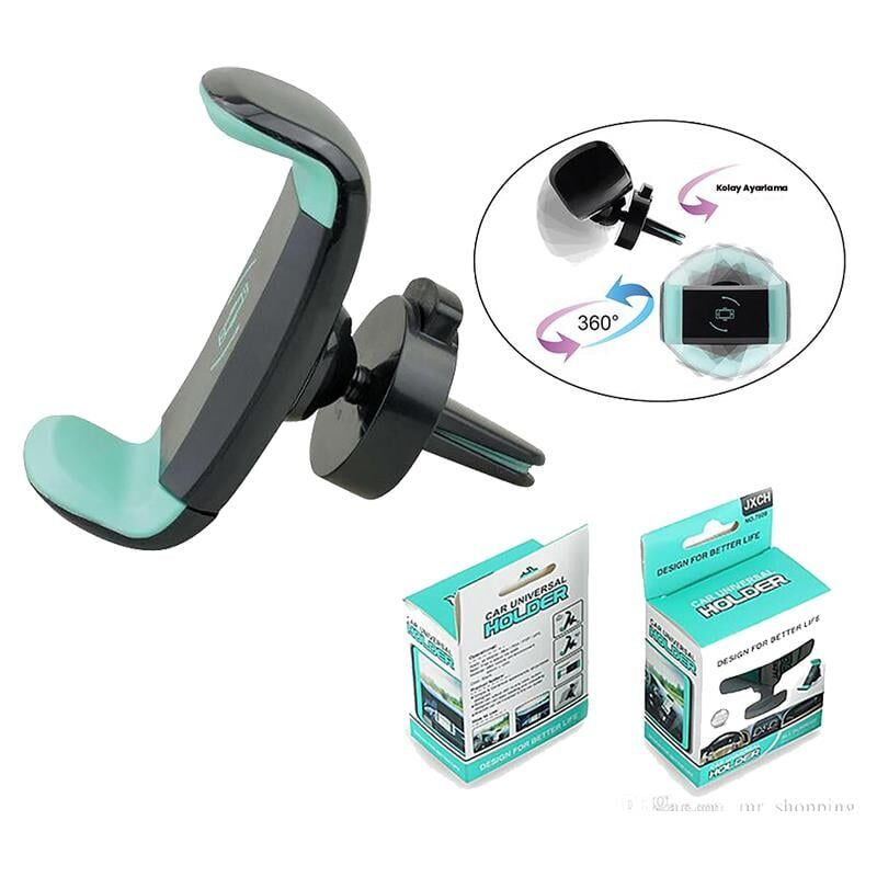 Powermaster 7806 Kıskaçlı Telefon Tutacağı Oto Kalorifer Havalandırma Kıskaçlı Cep Telefonu Tutucu