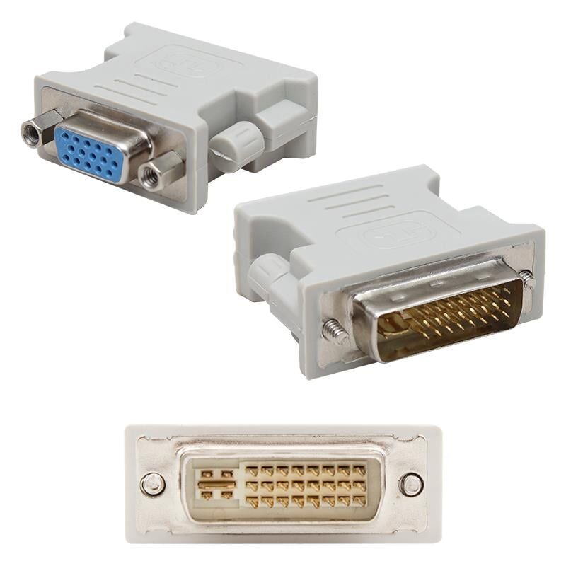 Ayt DVI Erkek VGA Dişi Çevirici Dvı To Vga Çevirici Dönüştürücü 24+5 Pin