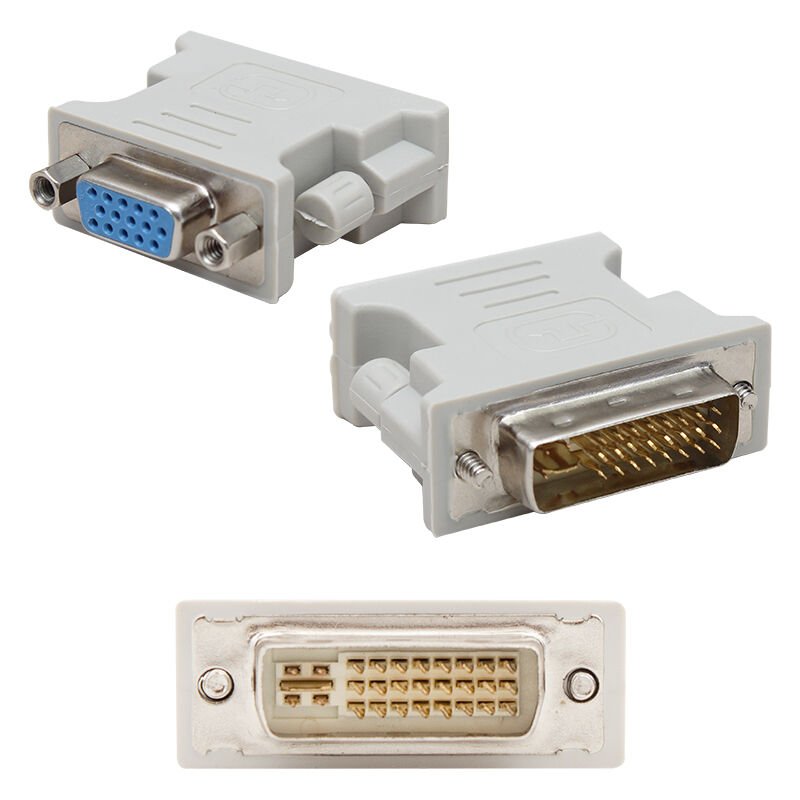 Ayt DVI Erkek VGA Dişi Çevirici Dvı To Vga Çevirici Dönüştürücü 24+5 Pin