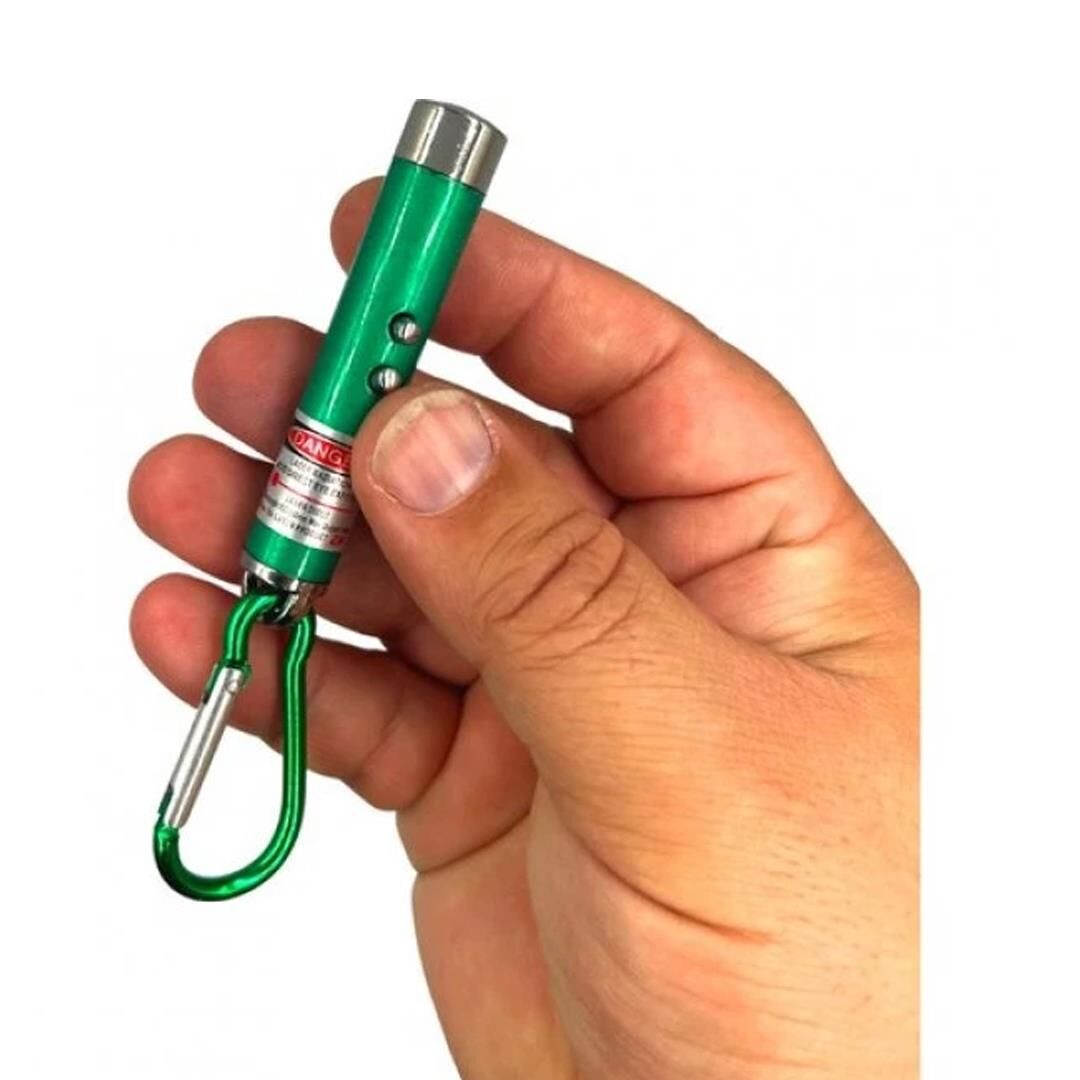 POWERMASTER 3IN1 KIRMIZI LASER POINT - PARA KONTROL VE EL FENERİ